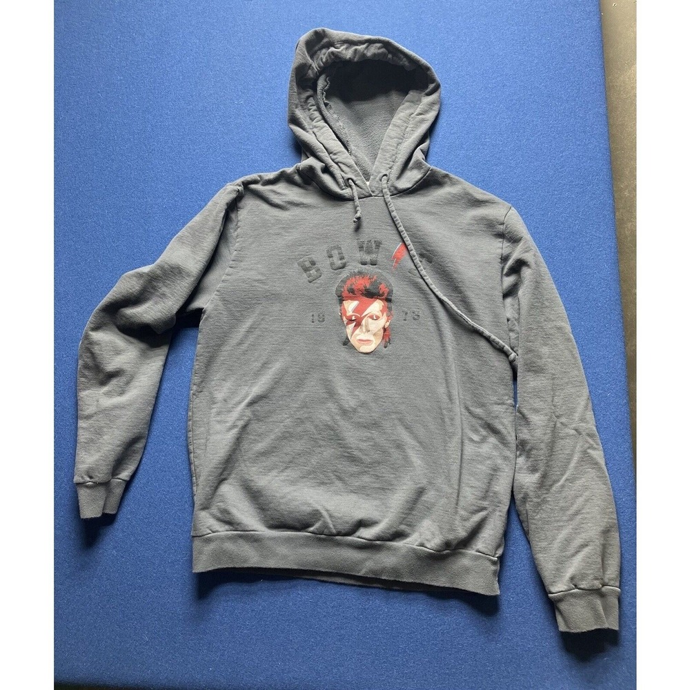 Wst‎ Cst David Bowie Hoodie Sweatshirt Size L Iconic Music Apparel